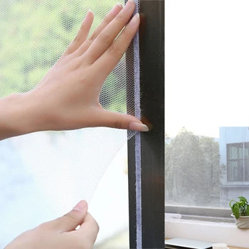1.5x1.3 M Антимоскитная Mreže Ekran DIY Prilagoditi Izrezati Vrata i Prozora Mreža za Rešetke za prozore za komaraca