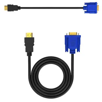 1,8 M HDMI kompatibilan Kabel priključili U VGA Adapter Digitalni HDTV 1080P SA Adapterom Аудиоконвертера HDMI Kompatibilan Kabel S Priključkom VGA