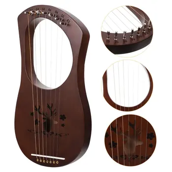 1 Komplet Drvenih Лировой Harfe Klasicni 7-струнная Лировая Arfa Music Gudački instrument