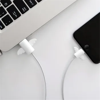 1 Par Prekrasan Crtić Kabel Zaštitni Poklopac Slušalice USB Kabel za Navijanje Žica Organizator Držač Isječak Omotajte Kabel Za iPhone