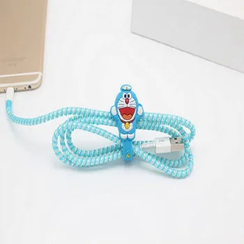 10 kom./lot 50 cm Dvostruke boje obična boja TPU spirala USB Punjač kabel kabel zaštitnik papir za pakiranje, za namatanje kabela organizator, prsten za kosu