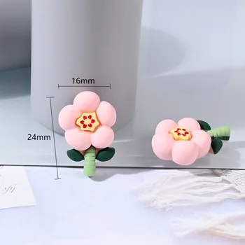 10 kom. Mini Umjetno Cvijeće Simulacija Kawai DIY Pribor Naušnice Materijal Lažni Cvijet Za kosu Uže Klinac Ukras