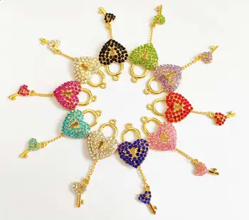 10 kom. privjesci za ključeve u obliku srca za žene DIY nakit pribor H4