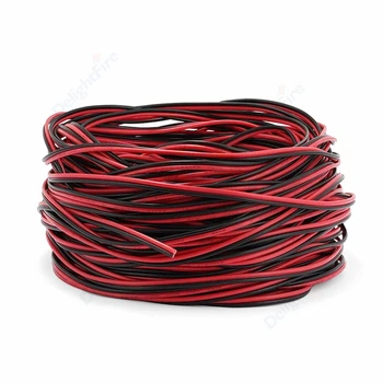 10 m 2-pinski Električni Kabel 22AWG Crno-Crveno/Belo-sivi Kabel Priključak JST SM Električni Kabel Za led RGB RGBW 5050 Trake Svjetla
