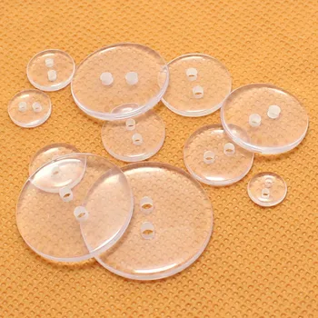 100pc 18 mm prozirni plastični gumb sa 2 ulaza dječje shirt majica donje rublje buckle pribor za odjeću DIY šivaći pribor