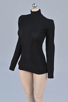 12 Boje 1/6 Skala ženska odjeća pulover s visokim ovratnikom gust češalj pogodan 12 inča TBLeague PH figurica
