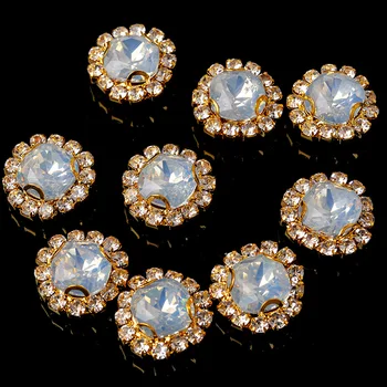 12p 10 mm kvadratnom опаловый boja akrilna smola rhinestones zašiti crystal vještački dijamant nakit gumbe perle zanat odjeća DIY pribor
