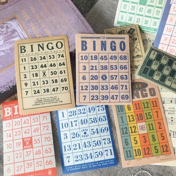 15 Kom./Paket Vintage Europska oznaka za Bingo kartice DIY Obrtni Album za Scrapbooking Neželjene Zapisnik Planer Ukrasne Naljepnice