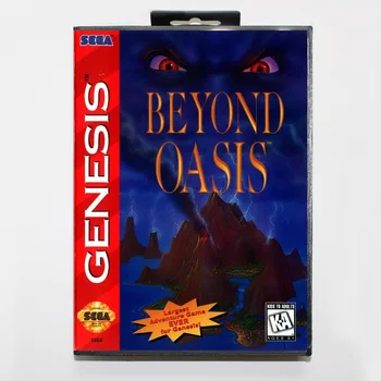 16 - bitni igra uložak Sega MD, malo kutijom, dječija karta Beyond Oasis (ona ista Priča Tora) za sustav Megadrive Genesis