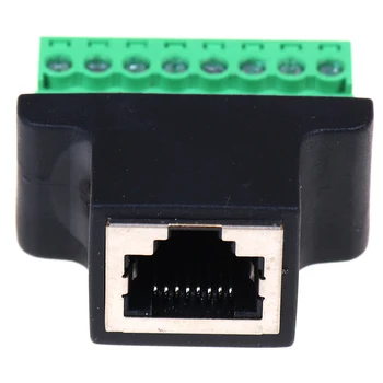 1pc Ethernet RJ45 Žensko Za Vijak Stezaljke 8-Pinski Priključak Adaptera za Digitalni Dvr CCTV