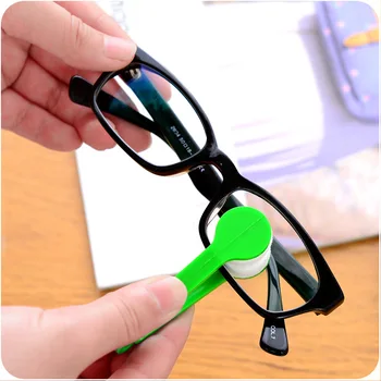 1pc Prijenosni Višenamjenski Naočale Za Čišćenje Obrisao Obostrani Naočale Četkom Za Naočale Od Mikrovlakana Čistač Za Naočale, Instrumenti Za Čišćenje Naočala