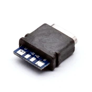 2-10 kom. Vodootporan USB priključak C Priključak Type-C 4-pinski Priključak za prijenos podataka Za DIY Dizajn lemljenje pcb Punjenje i Prijenos podataka