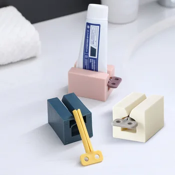 2 Kom. Multifunkcijski Ručni Sokovnik za pastu za zube za kupaonicu sa silikonskim dnom Sokovnik od polipropilenske cijevi