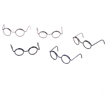 2 Kom. Najbolje Modne Okrugli Rimless bez leća Retro Cool Lutkarske Naočale za Lutke BJD 1/6 30 cm Pribor za lutke