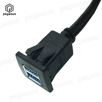 2 Metra dual-port USB 3.0 od muškaraca i Žena Vodootporan Kabel ploče s instrumentima u Automobilu Audio Produžni kabel Za Vozila ABS Kućište