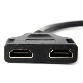 2 u 1 Razdjelnik HDMI je kompatibilan Za PC Prilagodnik zaslona 2 HDMI-kompatibilnu Video Ženski Muški Pretvarač luka 1080 P Cabl S6L4