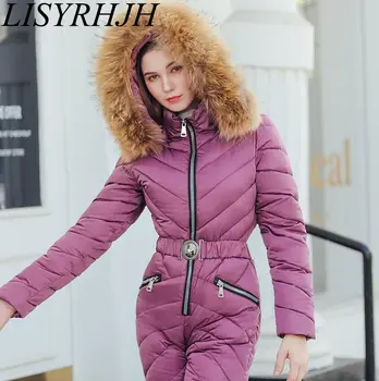2020 moda zima nova ženska pamučna jakna komplet odjeće za tijelo donje kaput Parker debelo topli kaput s kapuljačom kaput s меховым ovratnik skijaško odijelo