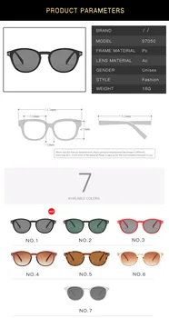 2020 Nove Sunčane naočale u okrugli ivicom T U stilu Pilota Retro Sunčane Naočale Moda Ulica Snimanje Plima 97050 Sunčane Naočale Oculos De Sol
