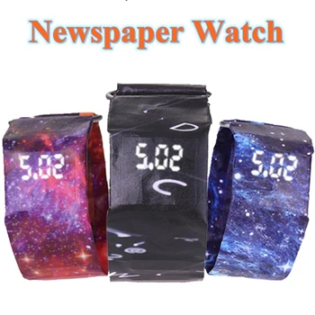 2020 Reloj Hombre Muški satovi su Kreativnih papir Led Digitalni Sat Vodootporan Elektronski Sat Gospodo Digitalni Sat sa zaslonom osjetljivim na dodir