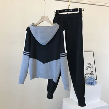 2021 Jesen Zima Veste Ženski sport odijela za trčanje Pulover Džemper Komplet od dva predmeta Sportska odjeća Set od 2 predmeta Majica
