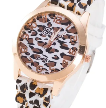2021 Novi trendi ženski sat sa леопардовым po cijeloj površini Silikonski satovi Jelly Analogni ručni sat za djevojčice Ženevsko haljina Relojes Mujer Montre Femme
