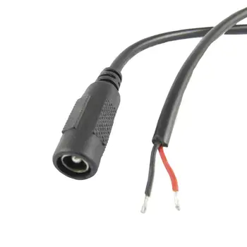 2x Priključak za napajanje dc CCTV 5,5 x 2,5 mm Utičnica s Kabelom Kabel 30 cm/1 ft