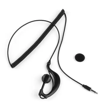 3,5 mm Zakrivljena Mono Slušalice Samo Za slušanje Slušalica Za Mikrofon, Zvučnik Za Radio 2way Solidne Zakrivljena Mono Slušalice дропшиппинг Vruće