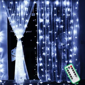 3 M LED Svjetla za zavjese USB Zavjese Prozora Falls Nevjerojatan Svjetlo za Kućne prostorije Spavaća soba Božićni domjenak Božićni ukras