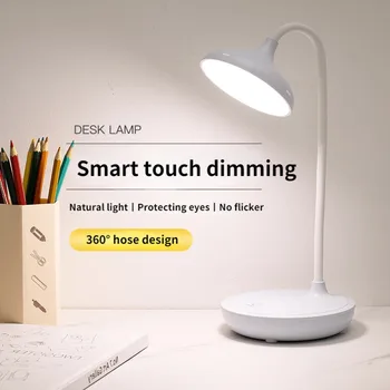 3 Načina Dimmer Touch Led Lampe za Kućnu noćno svjetlo za krevet USB Punjenje Uredski stolna Lampa za zaštitu očiju Nastavni lampa