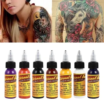 30 ML/Boca Stručni Pigmentne Tinte za tetoviranje Sigurno Полупостоянные Boje za tetoviranje Potrošni materijal za Tetovaže za Uljepšavanje Tijela