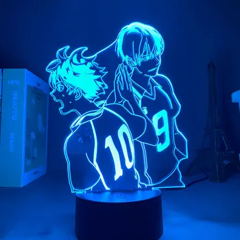 3D Lampa Anime Lik Хайкюу Senzor Pokreta Svjetlo Poklon Za Valentinovo Smještaj Rasvjeta Ukras noćno svjetlo Za Spavaće sobe Dijete