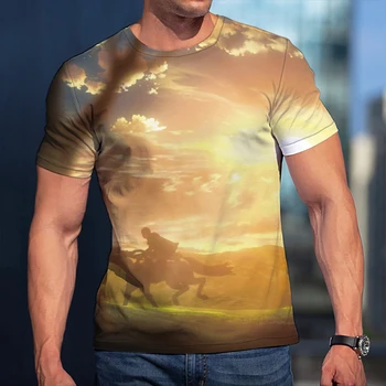 3D Muška t-shirt Napad na Titan plakat Odjeća za žene i djecu kratkih rukava Cool majice Modni Svakodnevne Ljetne dječaci Dječje vanjska odjeća