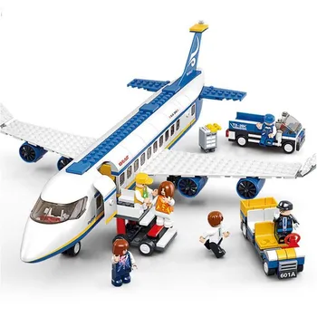 463 kom. Gradska Zračna luka Aerobus Avion Avion Avion Model Građevinski Blokovi i Cigle Edukativne Igračke za djecu