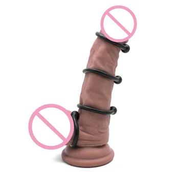 4kom Силиконовое Prsten za penis Elastična Prstena za člana Seks-igračke za muškarce Muški Masturbator Odgađanje ejakulacije Lumenom kondoma Petlja fino Zaključavanje