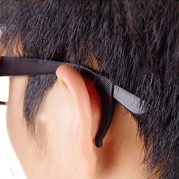 5 Parova Silikon protuklizni Podložak Visokog Kvaliteta Za Pribor za naočale, Crna Uho Kuka Sportski Čepovi Za nastavci za naočale