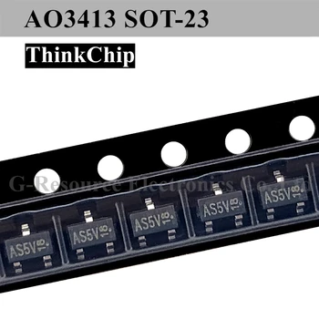 (50 kom.) AO3413 AS5V 3413 SOT-23 MOS-FET tranzistor P-kanalni триод SMD