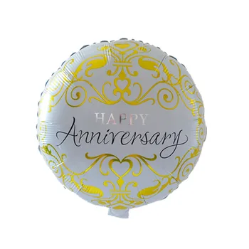 6 kom. 18 inča sretna godišnjica Baloni Jubilej Dekor za svadbene zurke Gospodin i gospođa baloni od aluminijske folije
