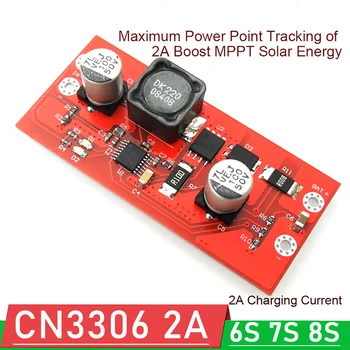 6S 7S, 8S 24 v litij-ionska litij baterija LiFePO4 Punjenje CN3306 2A Povećanje 18 U MPPT Kontroler Solarne Energije Modul punjača