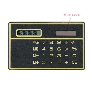 8-znamenkasti ultra-tanki Kalkulator Solarne Energije sa Touch screen Dizajn Kreditne Kartice Prijenosni Mini-Kalkulator za Poslovna Škola Novi