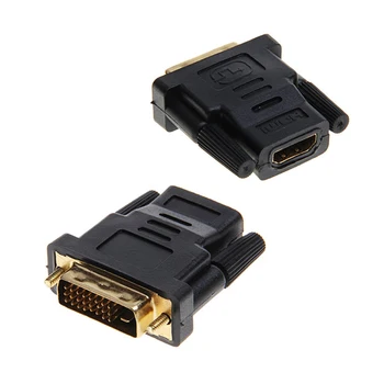 AIXXCO 24+1 DVI Muški na HDMI kompatibilnim ženskog M-F HDMI kompatibilan DVI Adapter je Pretvarač pretvarač za HDTV