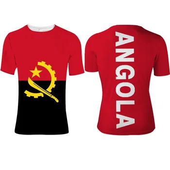 ANGOLA muška mladež na red naziv broj logotipi, fotografije ao majica sa zastavom portugalski Angole zemlja dječak casual odjeća