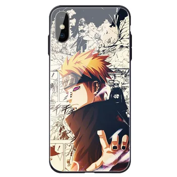 Anime Naruto Акацуки Kakashi Itachi Torbica za telefon iphone 12 11Pro Max 11 13 XS XR Max X 8 7 Plus SE 2020 Stakleni poklopac Poklon
