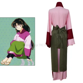 Anime Инуяша Sango Kimono Cosplay Kostim Žene i Djevojke Japanski Инуяша Sango Kimono COS Odijevanje
