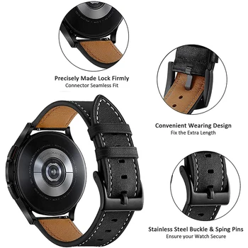 Bez fuga Narukvice sata Samsung Galaxy Watch 4 44/40 mm Metalni Remen +Kožna Galaxy Watch 4 klasična 42 mm 46 mm Narukvica s zakrivljene kraj