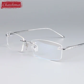 Bodovi Chashma Optički Rimless Kvalitetne Rimless rimless Титановая Okvira za naočale za muškarce i žene
