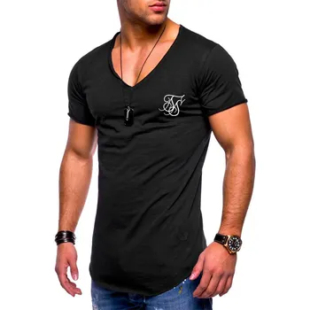 Brand kvaliteta 2021 Muška majica s V-neck, Moderan dizajn Slim Fit majice Muške Majice t-komada Majica kratkih rukava Za muškarce M-3xl