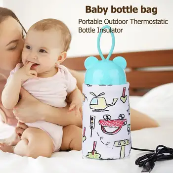 Chauffe biberon USB Grijač za mlijeko Usamljena torba za Prijenosna Cesta-Grijač Šalica za bocice Grijač za bebe za hranjenje bebe Torbe