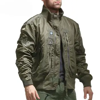 Cool vojska taktički let jakna s ovratnikom-stalak, Traper jakna, muška zimska jakna, jakna-бомбер, Muška vojna jakna
