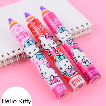Crtani Anime Hello Kitty Gumica Ružičasta Koža Slona Slatka Gume ručka Dječji Boja Školski pribor za djevojčice