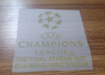 Detalje finalnog meča u Ateni 2007 godine sa patch Gerrard Iron na skrpan za odjeću